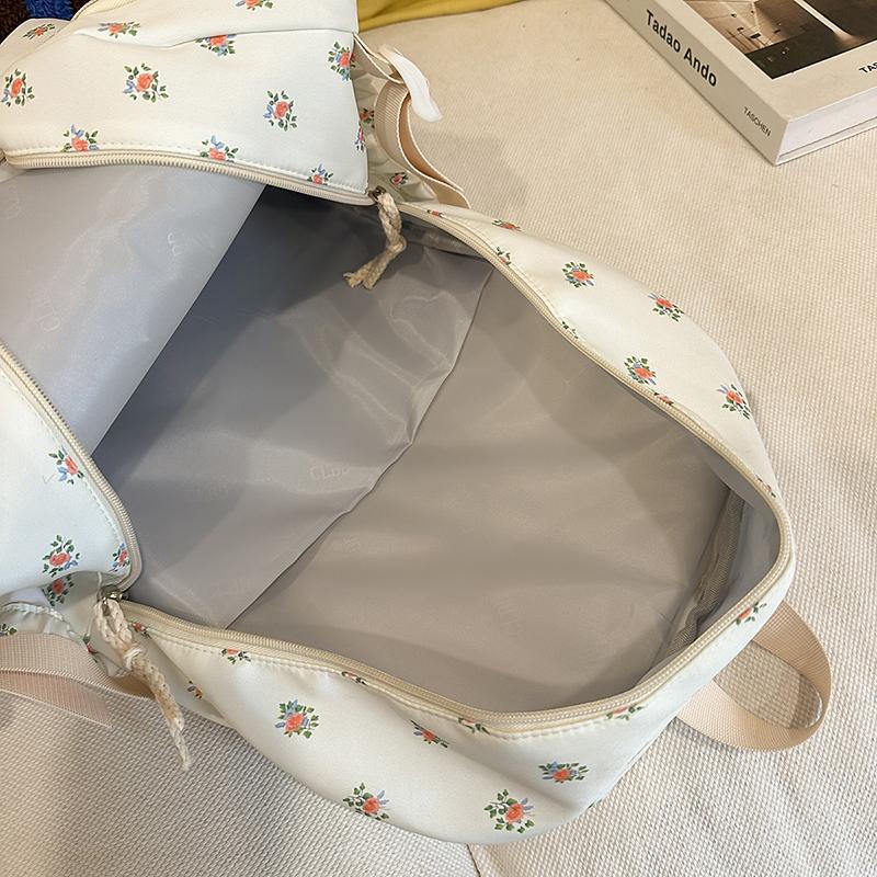 Printed School Bag Women's College Style Backpack Travel Backpack