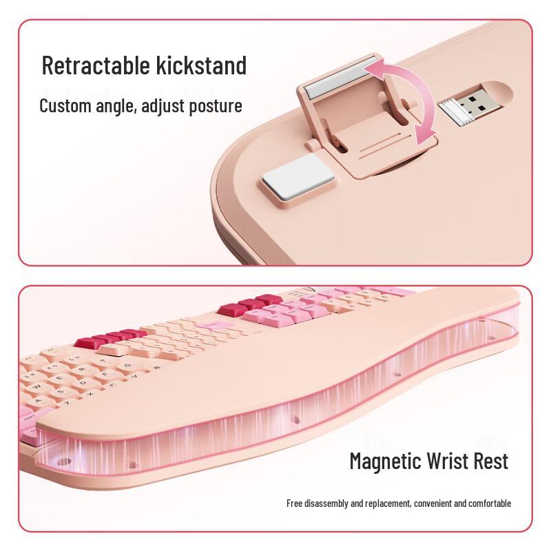 Shanye Ergonomic 104-Key Tri-Mode Hot-Swappable Gasket Mechanical Keyboard