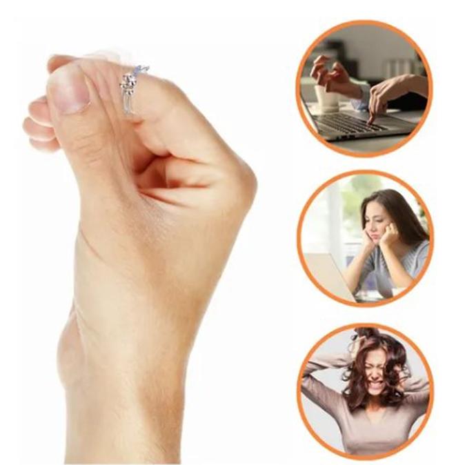 Damen Doppelring Verstellbar Offen Hochglanz Einfach Modischer Ring für Party Date Weihnachten Valentinstag