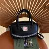 Korean Ins Hand-held Bowling Bag Women's 2025 Spring New Fashion Shoulder Oblique Span Bag High-end Small Square Bag