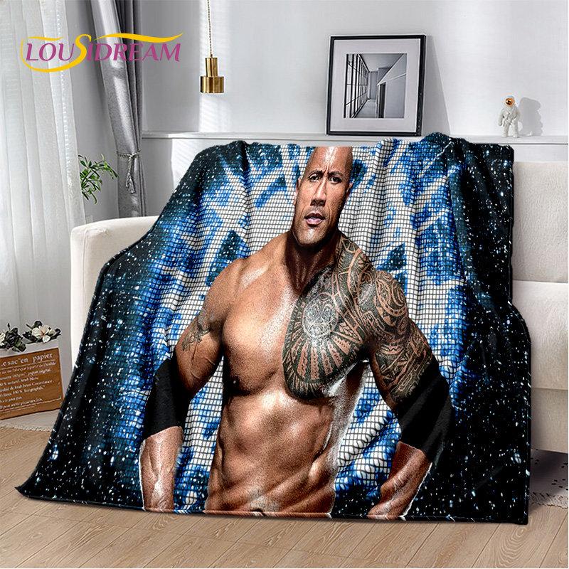 HD The Rock Dwayne Johnson Soft Plush Blanket,Flannel Blanket Throw Blanket for Living Room Bedroom Bed Sofa Picnic Cover Kids