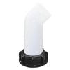 White 1000L IBC Tank Adapter Plastic Nozzle Tap 1/2" Replacement Valve Fitting Parts For Home Garden Water Connectors
