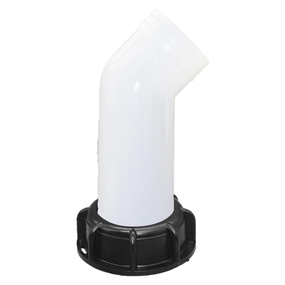 White 1000L IBC Tank Adapter Plastic Nozzle Tap 1/2" Replacement Valve Fitting Parts For Home Garden Water Connectors