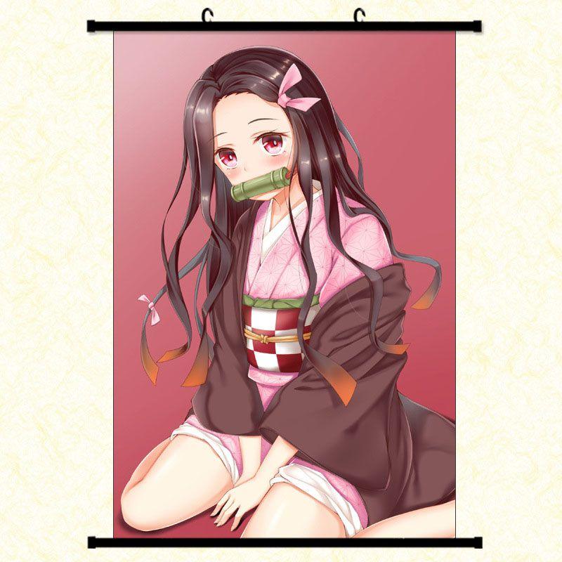 Autentisk Kimetsu No Yaiba Demon Slayer Tecknade Karaktärer Väggaffisch För Hem Och Rumsdekor