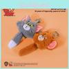 Tom And Jerry Large Head Shape Tail Vibrating Plush Pendant Funny Keychain