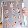100Pcs/Set Ballet Girl Mini Diary Manual Stickers DIY Scrapbooks Album Decor Decals Stickers