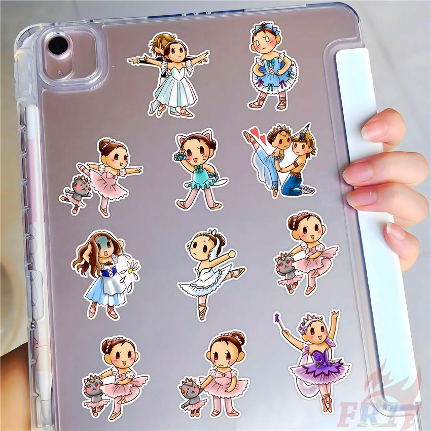 100Pcs/Set Ballet Girl Mini Diary Manual Stickers DIY Scrapbooks Album Decor Decals Stickers