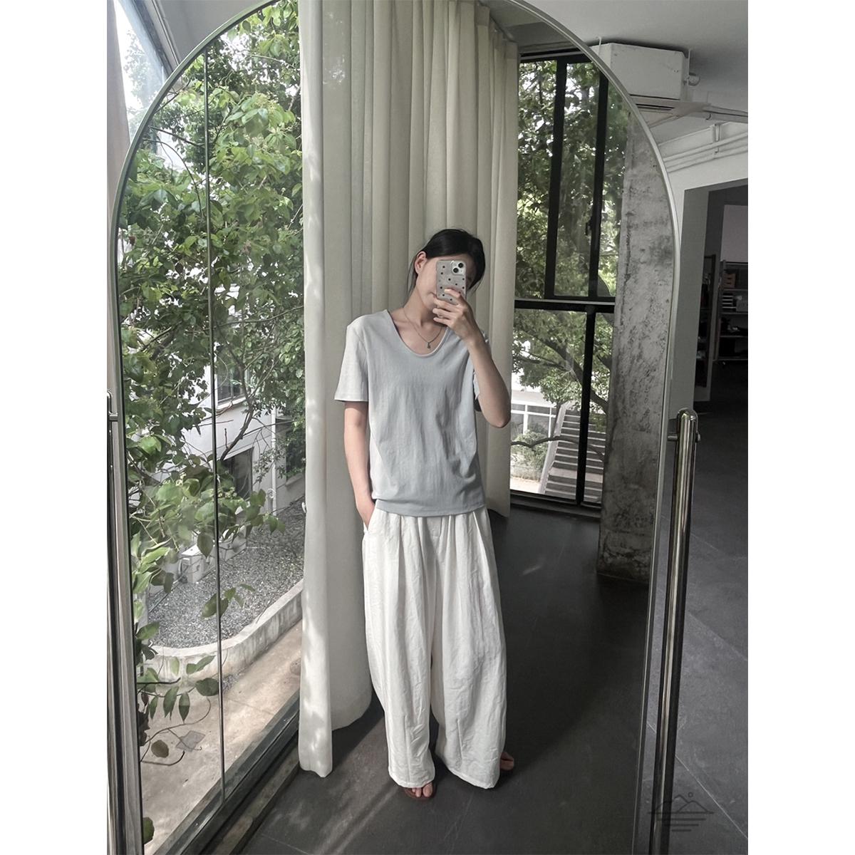 Linen Wide Leg Casual Pants - Spring/Autumn 2026 Collection Small