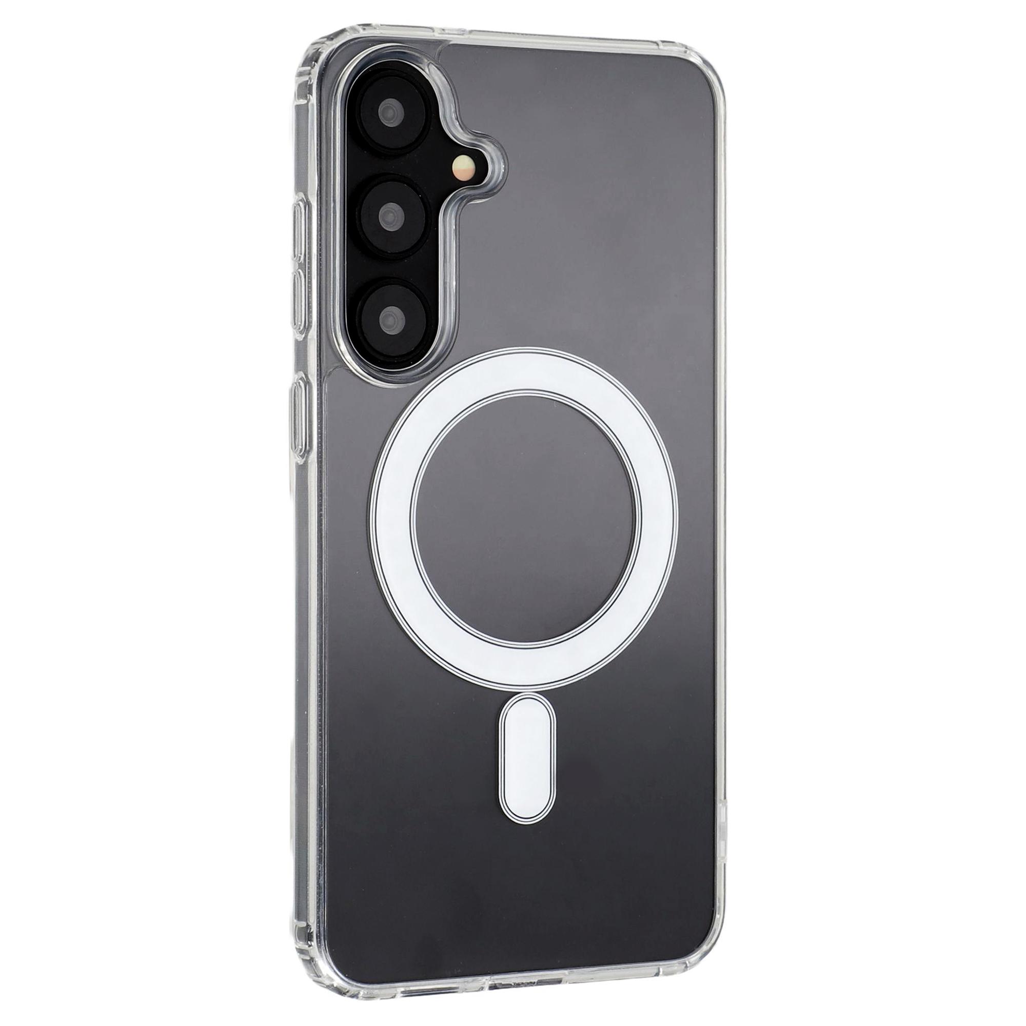 

For Samsung Galaxy S25+ Case Compatible with MagSafe TPU+Acrylic Clear Phone Cover A