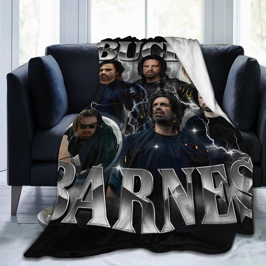 Thunderbolts Bucky Barnes Poster Decke Flanell Winter Soldier Warme Überwurfdecken Flugzeug Reise Zuhause Sofa Plüsch Dünne Steppdecke