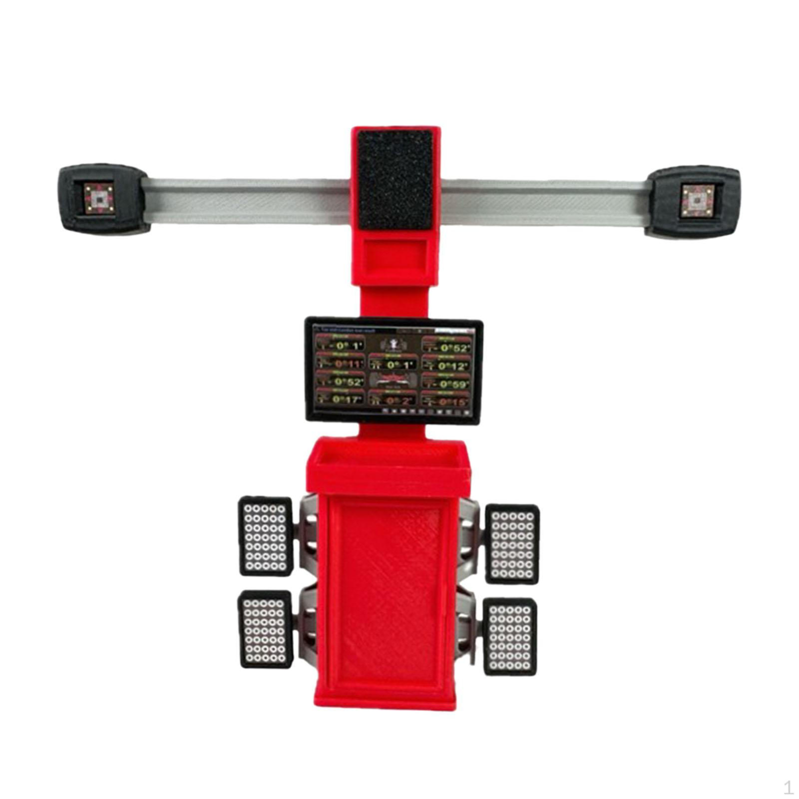 

1/18 Diorama Garage Tool Repair Shop Accessory Ornament Realistic Workstation Mechanic Decoration Four Wheel Aligner