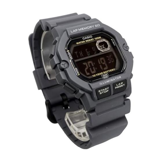 [Casio] CASIO Sports Gear Digital Men's Watch with 60 Lap Memory Function WS-1400H-8BV Overseas Model Gray Black Inverted LCD [Parallel Import]