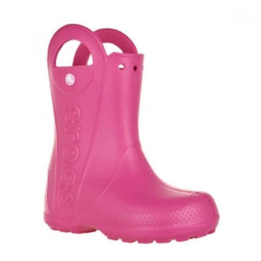 

Crocs Детские резиновые сапоги с ручками Kids Handle It Candy Pink 12803 candy pink/180
