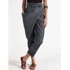 Women's clothing popular irregular lace-up nine-point pants casual pants women