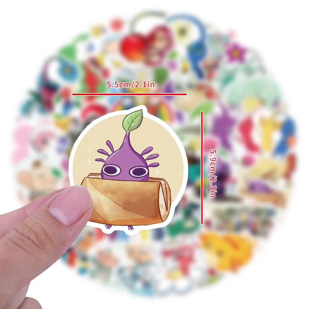 50 Nowych Naklejek Graffiti Pikmin Pikmin Gitara Deskorolka Komputer Kreskówka Naklejki Gra