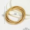 A Personalized Simple and Cool Style Multi-Layered Winding Line Spring Bracelet