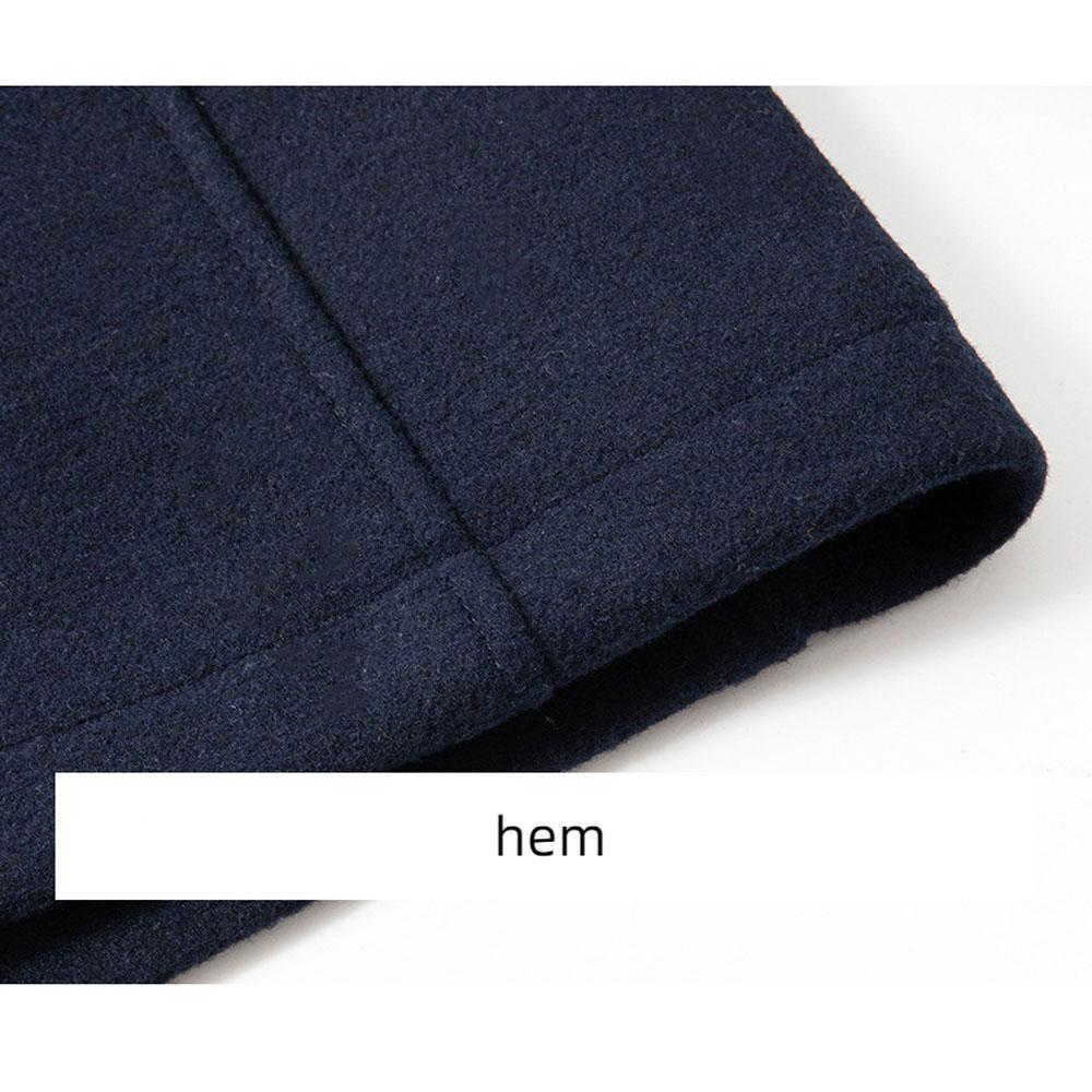 Herren Herbst und Winter Business Wollmantel Doppelkragen Kältebeständiger Herrenmantel Wollmantel für Herren