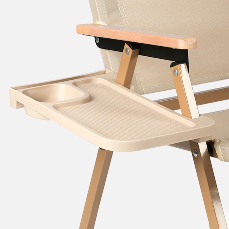 Sessel Aufsteck-Beistelltisch Tragbarer Becher-Telefonhalter Ablage Mehrzweck Reisefreundlich für Outdoor Camping Zubehör