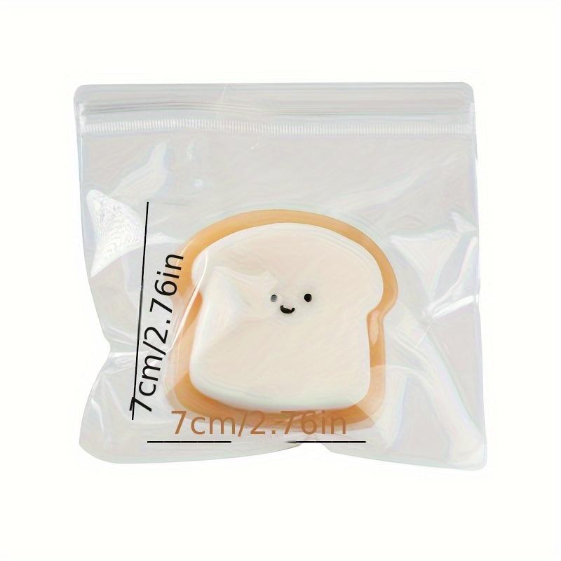 Super Soft Toast Plush Toy Shiny Bread Stuffed Animal for Desk Decor Easter Birthday Party Gift for Kids