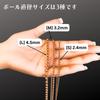 Copper Pure Copper Chain Ball Chain Necklace Anklet Bracelet Accessories Healthy Shine Edge Length [Lotus Mind] 99.9% (M Size/Ball 3.2mm, (Total
