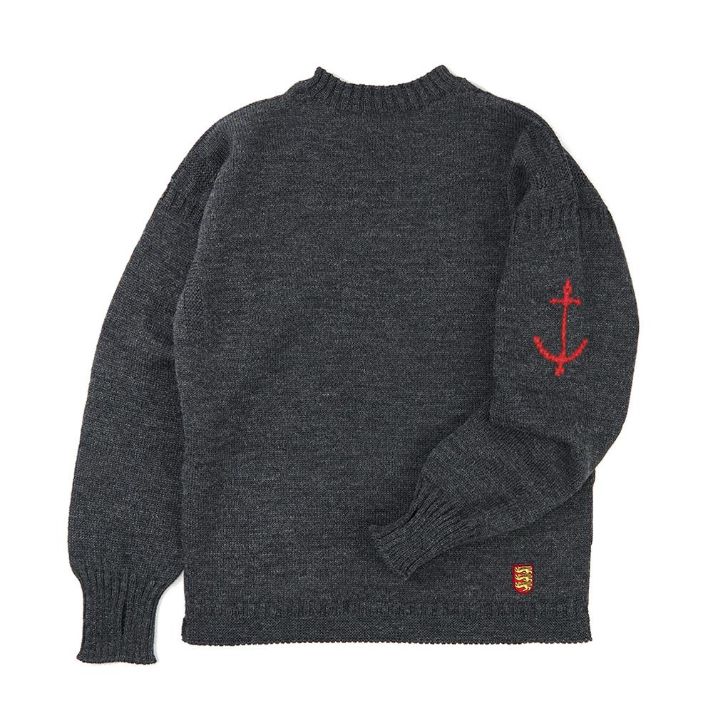 Geonjiulleunseu Fisherman Whole Garment Sweater - Charcoal