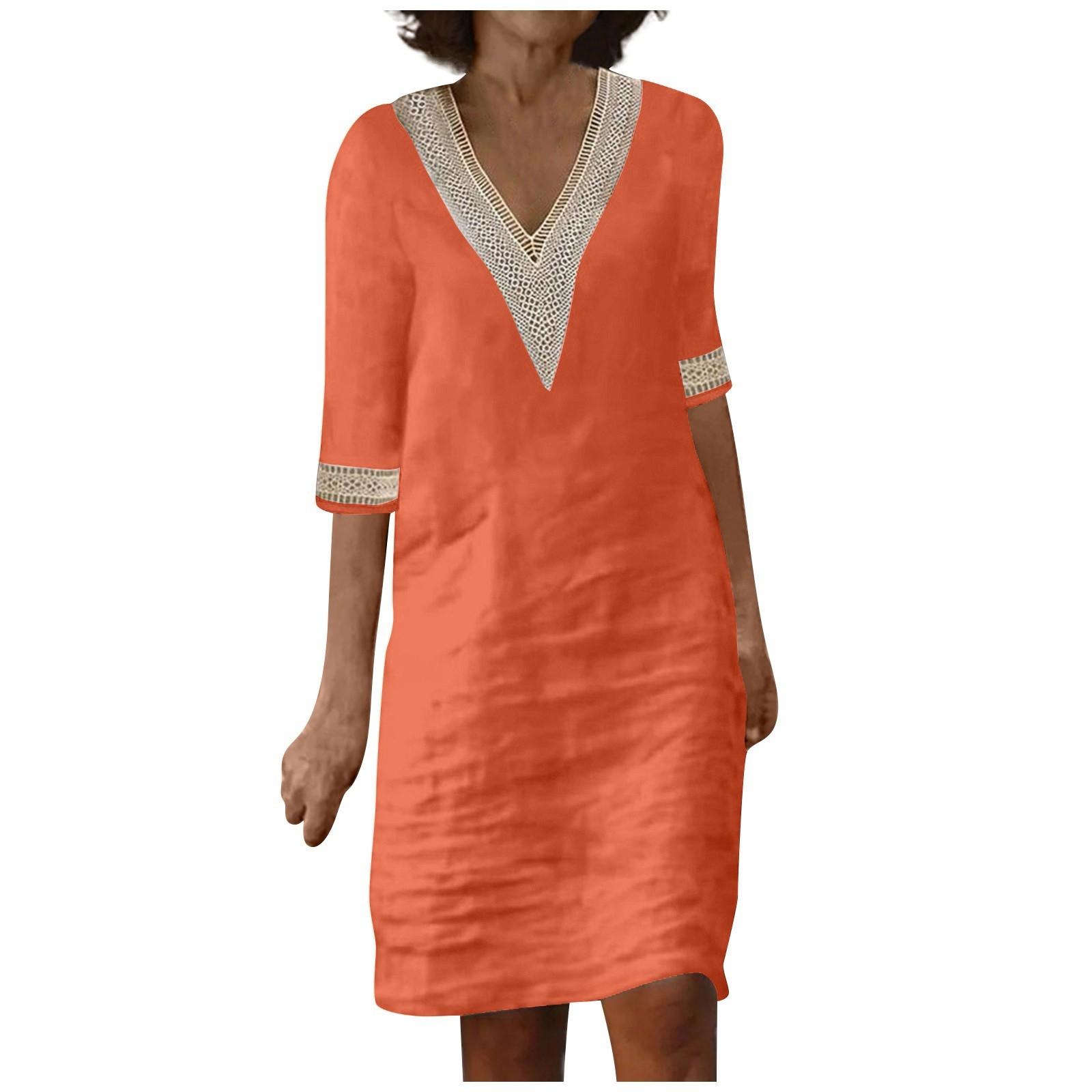 

Женское кружевное шитье с V-образным вырезом, изысканная вышитая вышивка XXL оранжевый