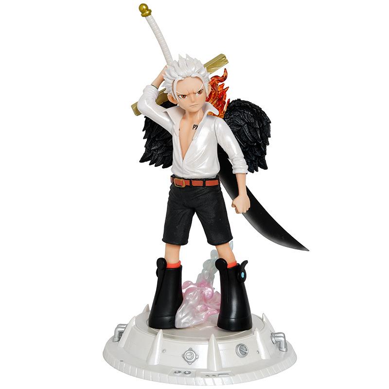 29cm Anime One Piece Figure Seraphim Dracule Mihawk Action Figure PVC Collection Model Toys Gifts