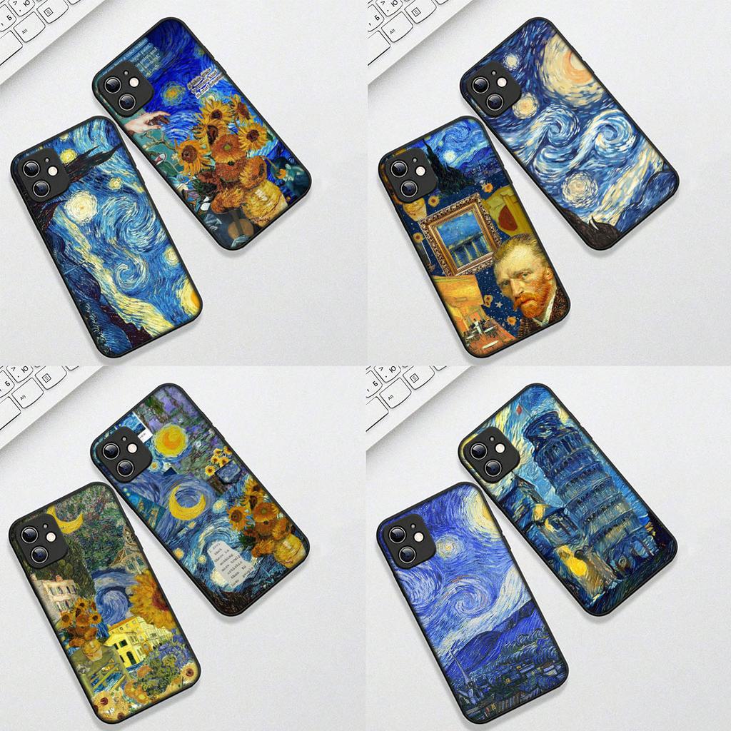 Wallpaper Starry Night Van Gogh Phone Case for Xiaomi Redmi Note 13 14 Pro Plus ProPlus 14C 13C Pro+ 5G Protective Cover