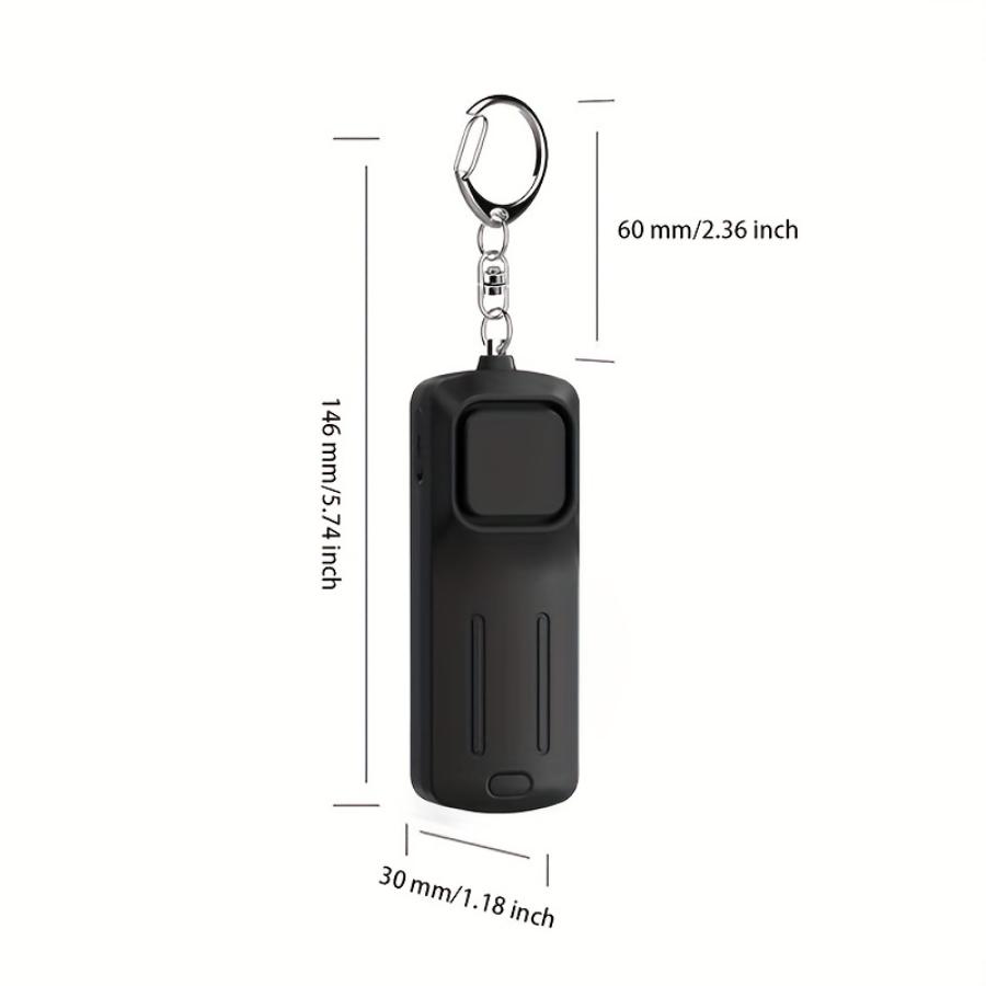 130dB Rechargeable Personal Safety Alarm Keychain - Loud Scream Emergency Alert for Womens Self Defense - USB Charging, Compact and Portable