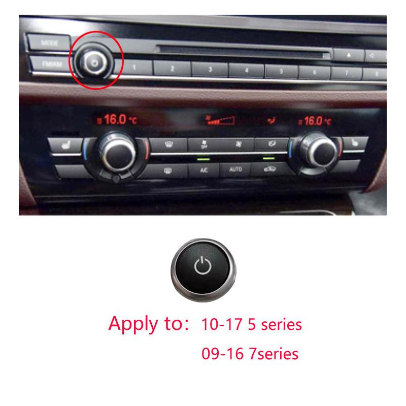 Console Dash Air Conditioner Buttons Key Caps Replacement For BMW 5 6 7 Series X5 X6 F10 F18 F06 F12 F01 F02 F15 F16 520 523
