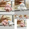 Adorable Plush Octopus White Bunny Keychain Soft Stuffed Animal Backpack Accessory