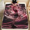 Sakura Haruno Warm Daily Necessity Flannel Blanket, Stylish Printed Cover for Bedroom, Sofa, Bed and Short Trip.-TING