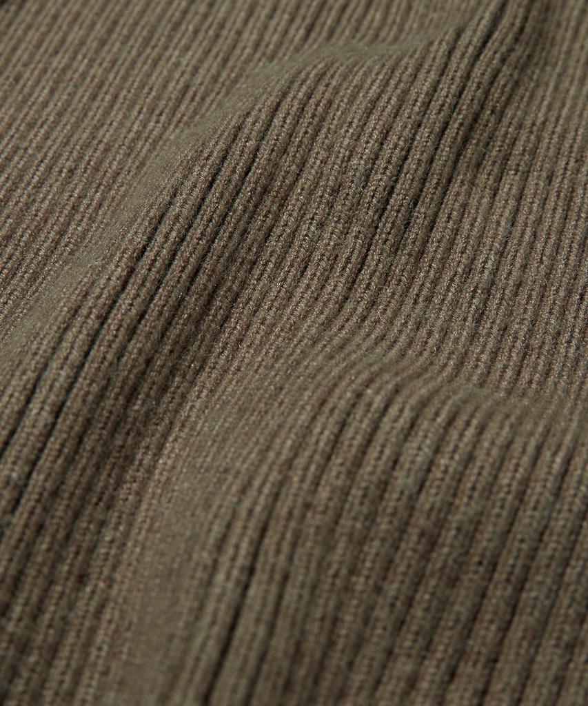 Seuweideu Fancy Crop Knit Zip Up [Brown]