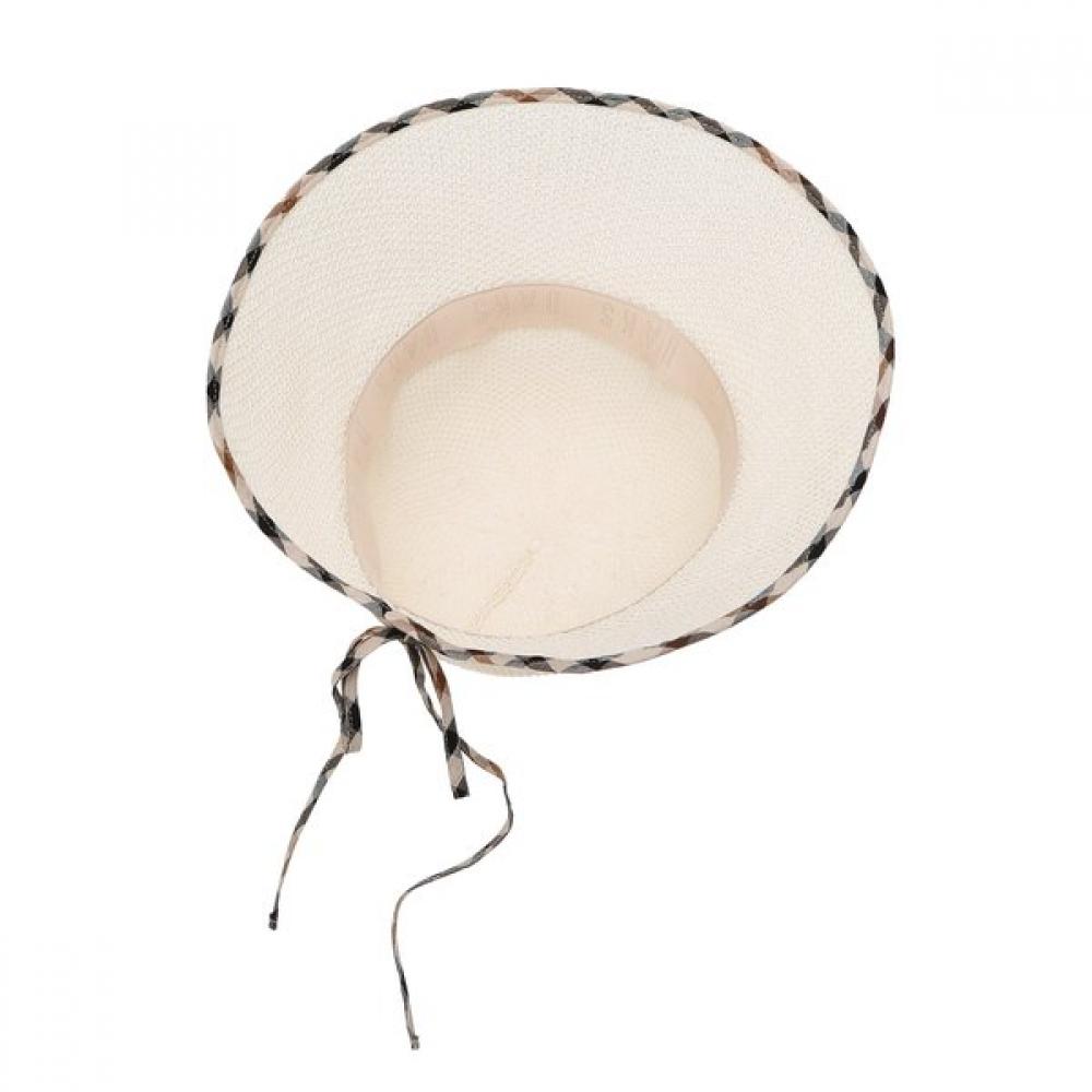 Daks Brown Line Color Mixed Cotton Bonnet Hat Dbhe4e149w1