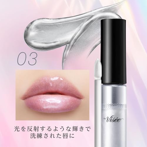 Visse 30th Volume Lip Maker 03 Metallic Silver 6g Lip Gloss Pearl Gloss Volume Up Hyaluronic Acid