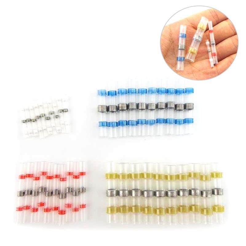 Waterproof Solder Seal Heat Shrink Butt Stress-free Wire Connectors Terminals Electrical Copper with Soldering Sleeve