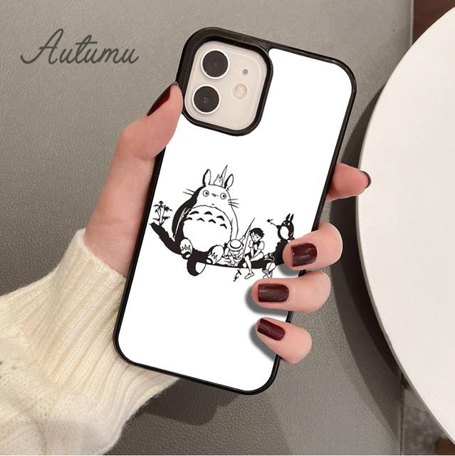 

Чехол для телефона Anime Studio Ghibli Тоторо для iPhone 11 12 13 14 Pro Max mini XR XS SE 2020 6S 7 8 Plus Samsung Galaxy S21 S22 iPhone 5 5s SE