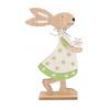 EASTER BUNNY WOODEN FIGURE