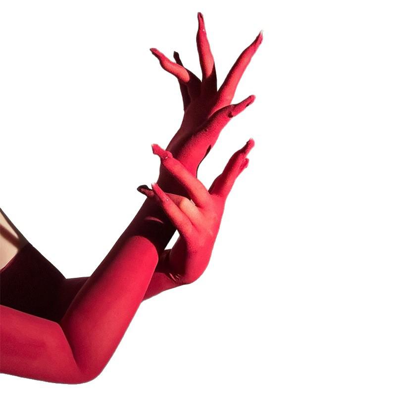 Pure Desire Black Silk Seamless Ultra-Thin Sexy Erotic Gloves