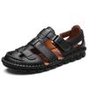 Classic High Quality Cow Leather Sandals Summer Outdoor Handmade Men Sandals Fashion Comfortable  Men Beach Leather Shoes
