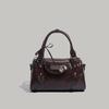 Unique and Stylish Ballet Bowling Bag 2025 Spring/Summer New Model Heart Bow Handbag Single Shoulder Crossbody Bag for Women