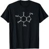 Molécule de Caféine Chimique J'aime le Café Cadeau Chimie T-Shirt