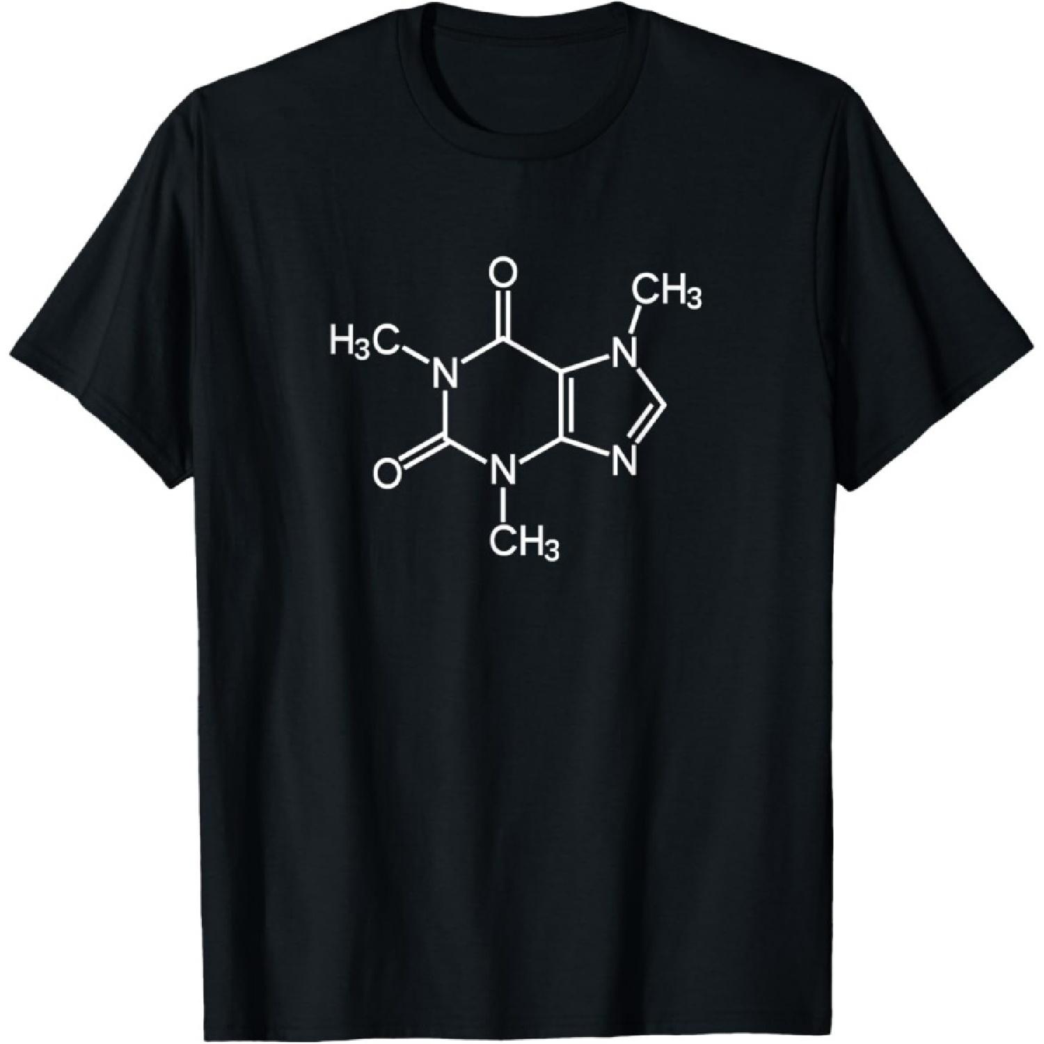 Caffeine Molecule Chemical I Love Coffee Chemistry Gift T-Shirt S