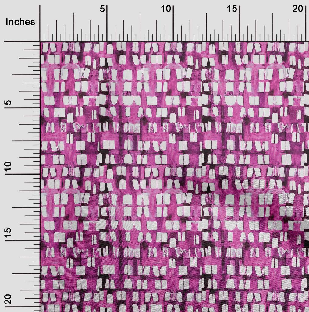 oneOone Cotton Flex Fuschia Pink Fabric Tie Dye Diy Clothing Quilting Fabric Print Fabric By Yard 40 Inch