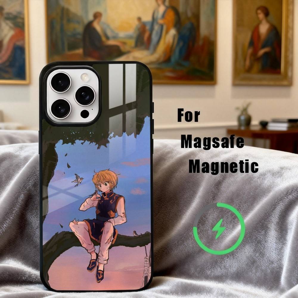 H-Hunter X H-Hunter K-Kurapika Phone Case For iPhone17,16,15,14,13,12,11 Plus,Pro Max Magnetic For Magsafe Wireless Charging