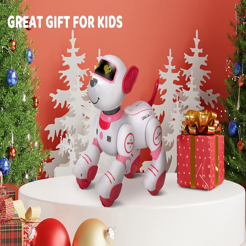 Robot Dog Toys: Programmable Robot Puppy Kids Smart Interactive Robot Pet Dog Dancing Singing Stunt Animal Toys 3-8 Year Old Gifts