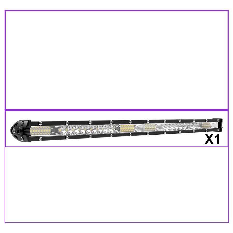 2 In 1 4x4 Off Road LED Light Bar Pods 4inch 21inch Remote Control Cable Group Fog Driving Work Light For Auto ATV Truck Jeep