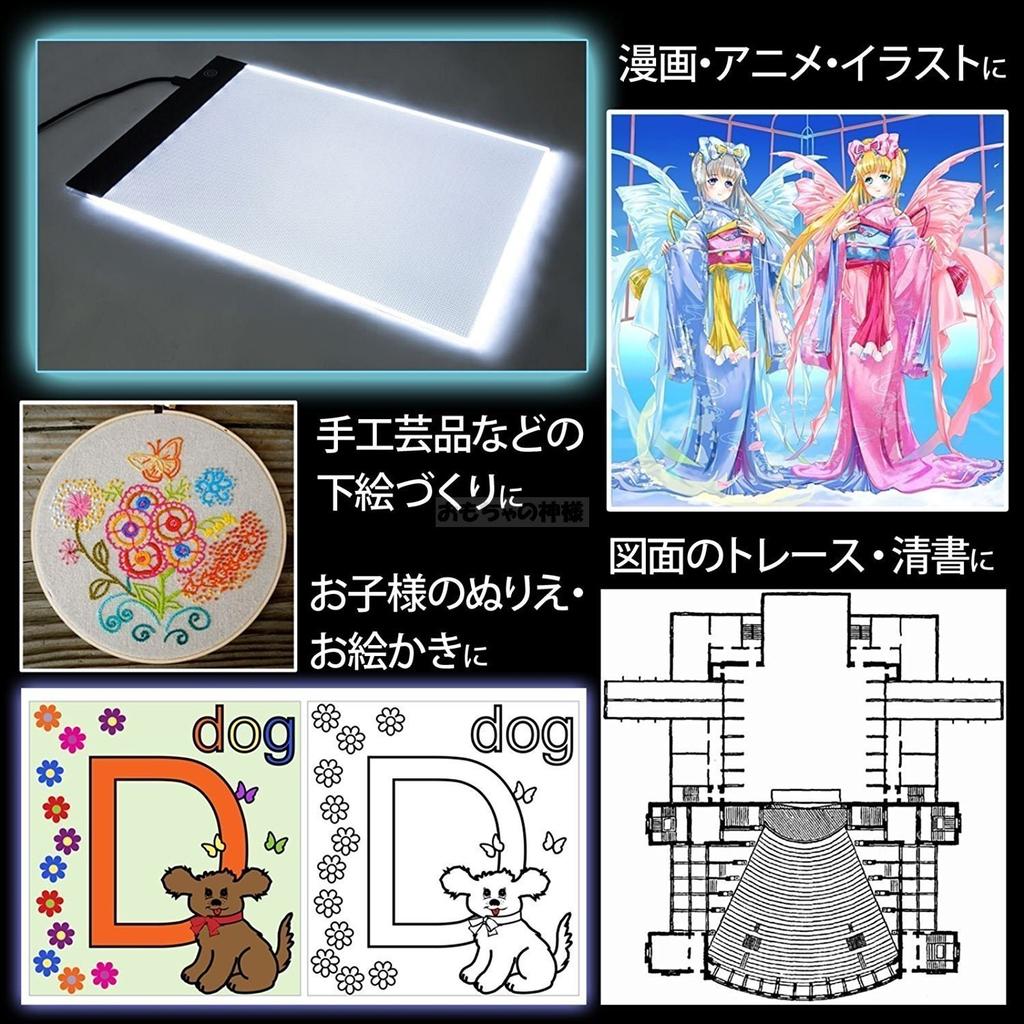 A4-sized LED Tracing Table with Three Adjustable Light Levels! 3-meter USB Cord! Perfect for Manga, Illustrations, and Sketching!