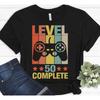 Funny For Video Gamer 50th Birthday Gaming T Shirt