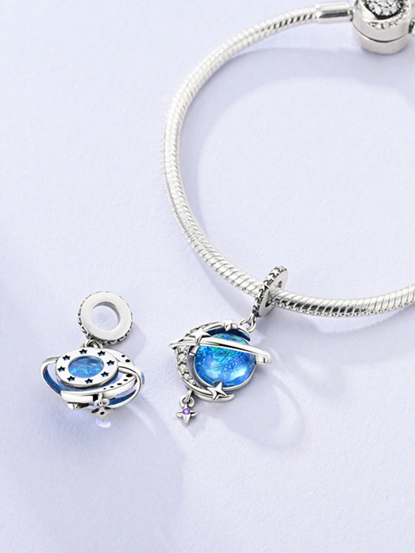 

Copper Colors Baroque Flower Moon Beads Charmpendant For Original Bracelet For Women Diy Jewelry Love Gift